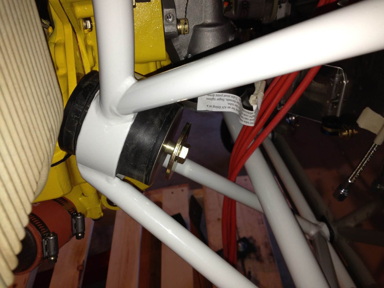 Chad and Bekah's RV-7: Hung the Engine